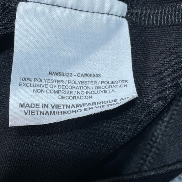 Nike Golf Performance Polo Shirt Mens Large Black Dri Fit Black Geometric Logo - Picture 13 of 13